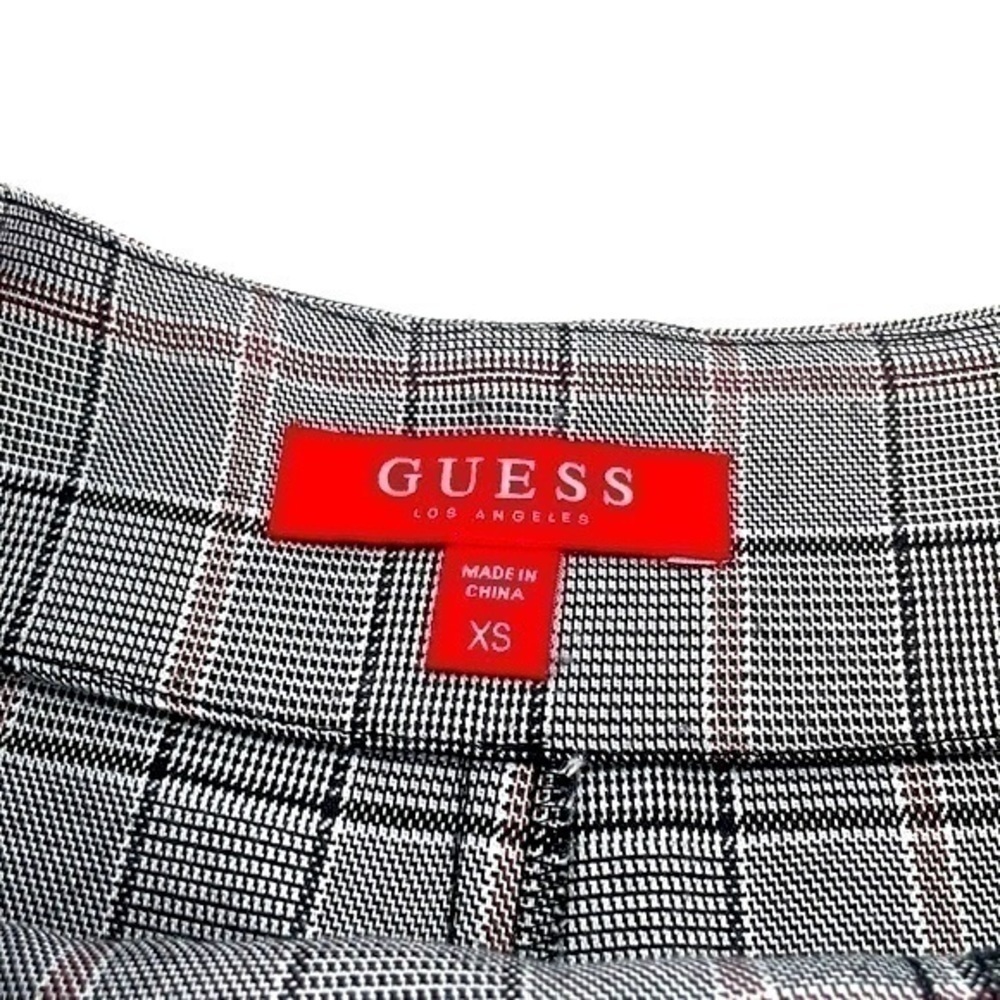 UEC Guess plaid high waisted mini skort size XS - Picture 4 of 7
